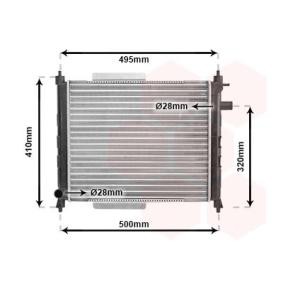 Achetez des Radiateur du moteur VAN WEZEL 02002110 à prix pour 90,21 €