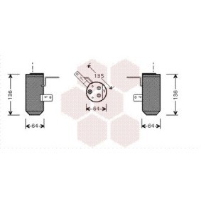 Achetez des Filtre déshydratant, climatisation VAN WEZEL 0200D160 à prix pour 167,60 €