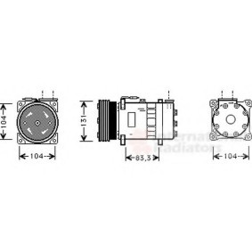 Acquista Compressore aria condizionata da VAN WEZEL 0200K003 a buon mercato per soli 541,84 €