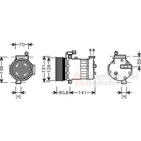 Acquista Compressore aria condizionata da VAN WEZEL 0200K172 a buon mercato per soli 642,07 €