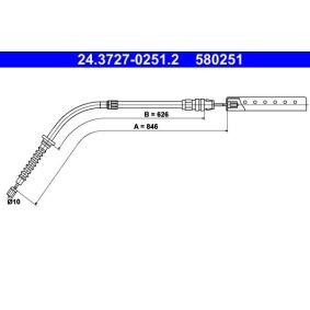 Handbremsseil 24.3727-0251.2