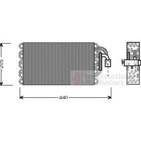 Verdampfer, Klimaanlage 0600V003