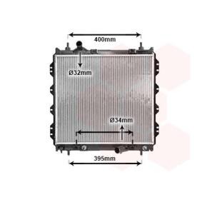 Achetez des Radiateur du moteur VAN WEZEL 07002072 à prix pour 197,36 €
