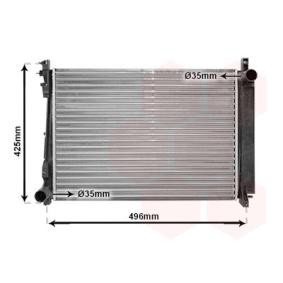 Achetez des Radiateur du moteur VAN WEZEL 07002080 à prix pour 198,81 €