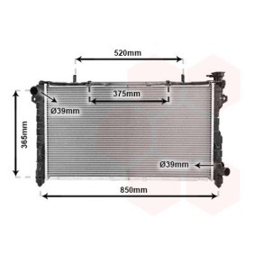Achetez des Radiateur du moteur VAN WEZEL 07002081 à prix pour 196,67 €