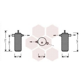 Achetez des Filtre déshydratant, climatisation VAN WEZEL 0700D044 à prix pour 33,36 €