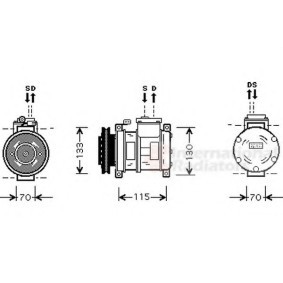 Acquista Compressore aria condizionata da VAN WEZEL 0700K064 a buon mercato per soli 400,16 €