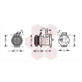 Acquista Compressore aria condizionata da VAN WEZEL 0700K094 a buon mercato per soli 391,87 €