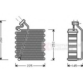 Verdampfer, Klimaanlage 0700V043
