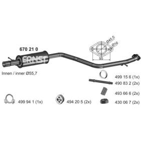 Comprar Silenciador intermedio de ERNST 670210 a bajo precio de 115,12 €