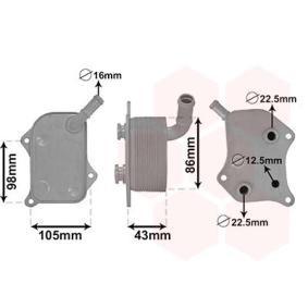 Acquista Radiatore olio motore da VAN WEZEL 03003414 a buon mercato per soli 48,72 €
