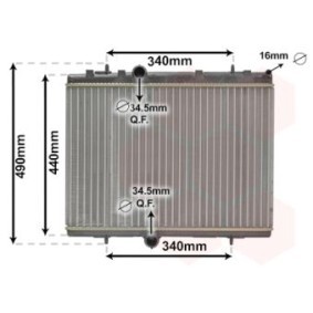 Kjøp Radiator, motorkjøling av VAN WEZEL 09012713 til den lave prisen 1737,69 NOK