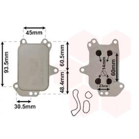 Achetez des Radiateur d'huile VAN WEZEL 09013703 à prix pour 39,43 €
