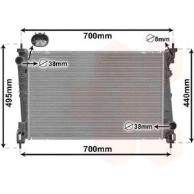Kjøp Radiator, motorkjøling av VAN WEZEL 37012702 til den lave prisen 2302,01 NOK