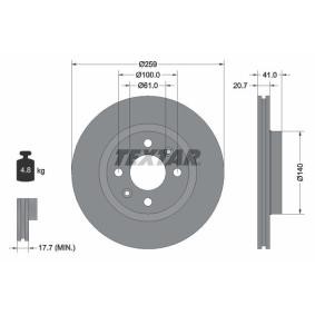 Comprar Disco de freno de TEXTAR 92292103 a bajo precio de 39,19 €
