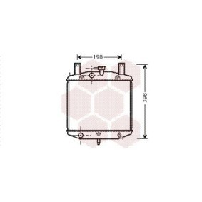 Achetez des Radiateur du moteur VAN WEZEL 11002026 à prix pour 127,25 €