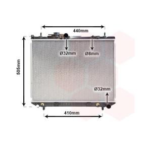 Achetez des Radiateur du moteur VAN WEZEL 11002044 à prix pour 196,12 €