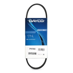 Compre Correia trapezoidal estriada da DAYCO 3PK576EE a um preço baixo por 8,11 €