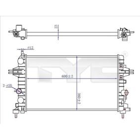 Achetez des Radiateur du moteur TYC 725-0036-R à prix pour 104,32 €