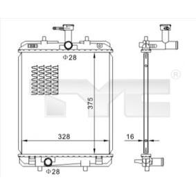 Achetez des Radiateur du moteur TYC 736-0032 à prix pour 62,94 €