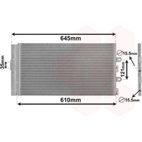 Achetez des Condenseur, climatisation VAN WEZEL 17005298 à prix pour 63,93 €