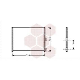 Achetez des Condenseur, climatisation VAN WEZEL 17005303 à prix pour 128,38 €