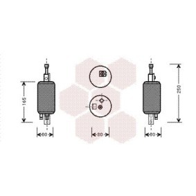 Achetez des Filtre déshydratant, climatisation VAN WEZEL 1700D029 à prix pour 32,28 €