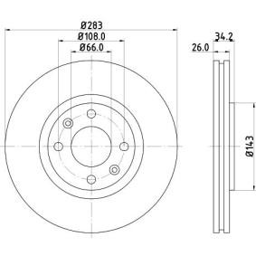 Comprar Disco de freno de MINTEX MDC1492C a bajo precio de 47,18 €