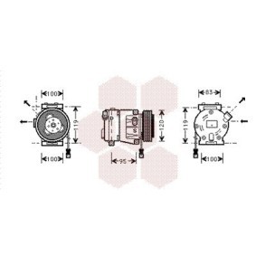 Acquista Compressore aria condizionata da VAN WEZEL 1700K050 a buon mercato per soli 497,92 €