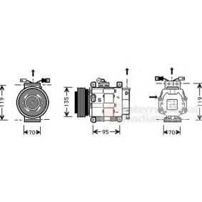 Acquista Compressore aria condizionata da VAN WEZEL 1700K062 a buon mercato per soli 1188,39 €