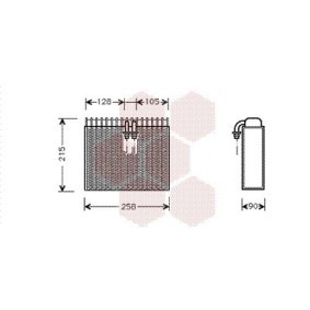 Verdampfer, Klimaanlage 1700V071