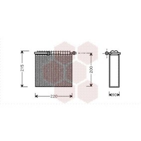 Verdampfer, Klimaanlage 1700V104