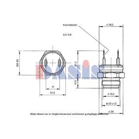 Achetez des Sonde de température, liquide de refroidissement AKS DASIS 751042N à prix pour 17,34 €