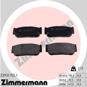 Köp Bromsbelägg av ZIMMERMANN 23931.155.1 till det låga priset 530,59 kr