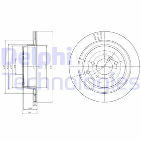 LAND ROVER Bremsscheibe von DELPHI