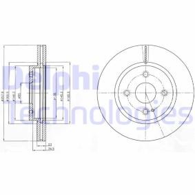 Achetez des Disque de frein DELPHI BG4254C à prix pour 39,23 €