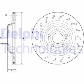 Bremsscheibe BG4920C für MERCEDES-BENZ