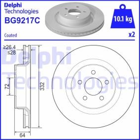 Compre Disco de travão da DELPHI BG9217C a um preço baixo por 53,28 €