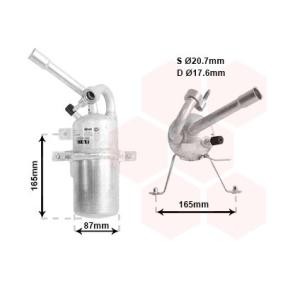 Achetez des Filtre déshydratant, climatisation VAN WEZEL 1800D374 à prix pour 69,67 €