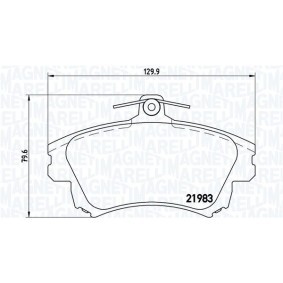 Achetez des Plaquettes de frein MAGNETI MARELLI 363700486017 à prix pour 59,01 €