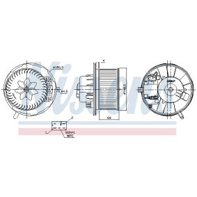 Achetez des Pulseur d'air habitacle NISSENS 87762 à prix pour 113,31 €