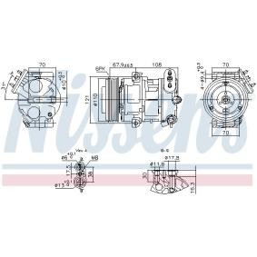 Compre Compresor de aire acondicionado de NISSENS online para Corsavan Mk IV (E) Furgón (X15) a precios moderados