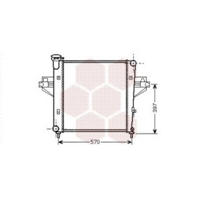 Achetez des Radiateur du moteur VAN WEZEL 21002042 à prix pour 183,64 €
