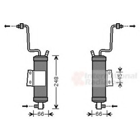 Achetez des Filtre déshydratant, climatisation VAN WEZEL 2100D036 à prix pour 87,62 €