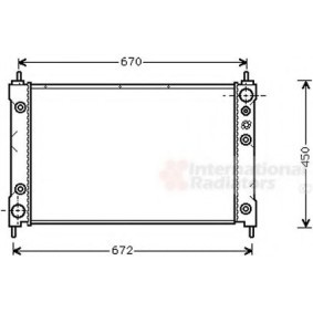 Achetez des Radiateur du moteur VAN WEZEL 25002037 à prix pour 523,85 €