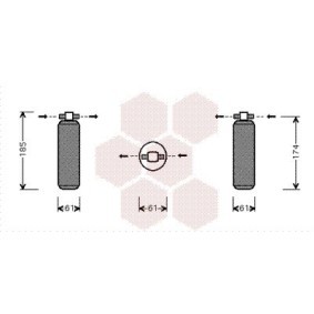 Klimatrockner des Herstellers VAN WEZEL - Originalware Artikelnummer: 2500D116