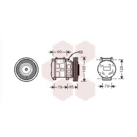 Acquista Compressore aria condizionata da VAN WEZEL 2500K019 a buon mercato per soli 337,68 €