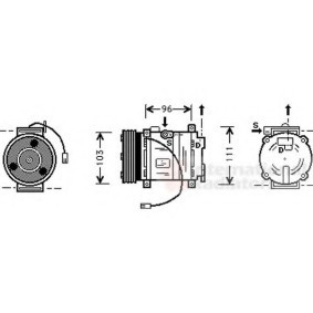 Acquista Compressore aria condizionata da VAN WEZEL 2700K133 a buon mercato per soli 470,25 €