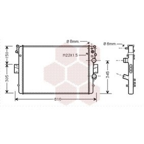 Acquista Radiatore motore da VAN WEZEL 28002041 a buon mercato per soli 124,16 €