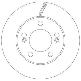 Bremsscheibe für SSANGYONG von TRW